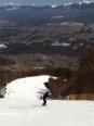 眺望が見事な長野県のスキーゲレンデ