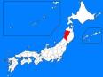 秋田県の位置