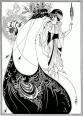 オスカー・ワイルド作『サロメ』の挿絵「孔雀のスカート」／http://bit.ly/2YIa4UQ