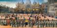 サンマルコ広場での聖十字架の行列（ジェンティーレ、1496）／アカデミア美術館蔵／https://bit.ly/33MbcJ3