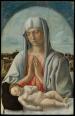 眠る幼子イエスを崇める聖母（ジョバンニ、1460年代初期）／メトロポリタン美術館蔵／https://bit.ly/3kzF6X6