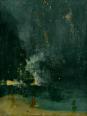黒と金色のノクターン—落下する花火（1875）／デトロイト美術館蔵／https://bit.ly/2DFVjJB