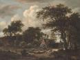 小屋と馬に乗る人のいる森の風景（1663）／シカゴ美術館蔵／https://bit.ly/2W0gkEv