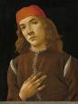 若者の肖像（1482-85頃）／ワシントン・ナショナル・ギャラリー蔵／https://bit.ly/2Q3e8fL