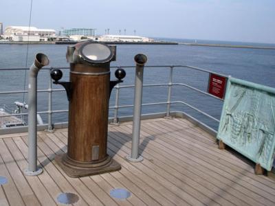 日本海海戦の指揮が発せられた戦艦三笠の艦橋