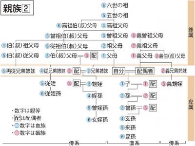 親族 しんぞく の意味 使い方をわかりやすく解説 Goo国語辞書