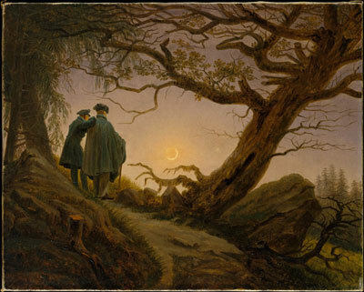 月を眺める二人の男（1825–30頃）／メトロポリタン美術館蔵／http://bit.ly/2sdYHWc