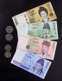 大韓民国のウォン紙幣と硬貨