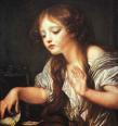 小鳥の死を嘆く少女(1765)／スコットランド国立美術館蔵／撮影・INHA https://goo.gl/txRQxu