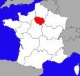 イルドフランス地方の位置