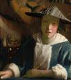 フルートを持つ女（1665-75頃）／ワシントン・ナショナルギャラリー蔵／http://bit.ly/2RAaI2M