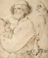 自画像とされる、画家と買い手（1565）／アルベルティーナ美術館蔵／https://bit.ly/3b9Nrvq