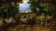 次男ヤン画「旅人たちがいる森の道」（1607）／メトロポリタン美術館蔵／https://bit.ly/2JX4lBs