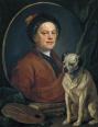 自画像「画家と愛犬」（1745）／テート・ブリテン蔵／https://bit.ly/3gMiqBz